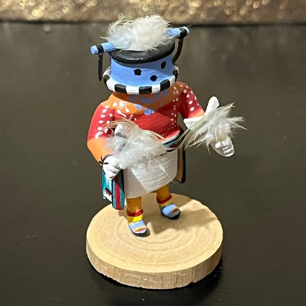 💙Vintage Authentic Stick Carrier Kachina Doll Miniature Native First People💙 - Picture 6 of 8